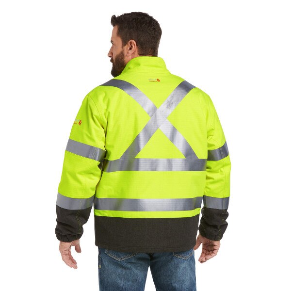 Ariat FR Hi-Vis Waterproof Insulated Jacket in Hi-Vis Yellow